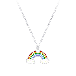 Silver Rainbow Necklace - 6911