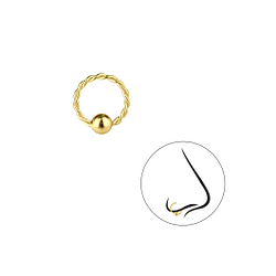 8mm Silver Twisted Continuous Ring - 7431