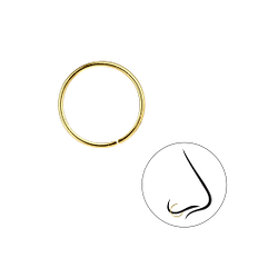 12mm Plain Nose Ring - 7349