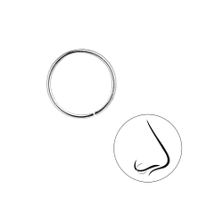 12mm Plain Nose Ring - 7348