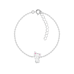 Silver Cat Bracelet - 7371