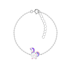 Silver Unicorn Bracelet - Wholesale - 7377 Silver Unicorn Bracelet - Wholesale - 7377