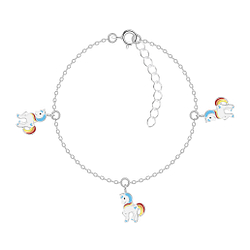 Silver Unicorn Bracelet - 6698