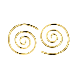 Silver Swirl Hoop Earrings - 7471 Silver Swirl Hoop Earrings - 7471