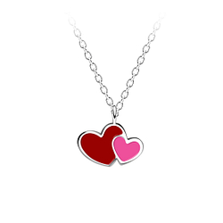 Silver Heart Necklace - 7435