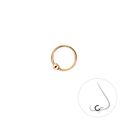 8mm Silver Ball Closure Ring - 6581