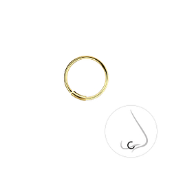 10mm Silver Nose Ring - 7461