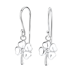 Silver Clover Earrings - 8307