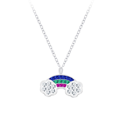 Silver Rainbow Necklace - 7762