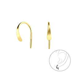 Silver Curved Ear Huggers - 7905