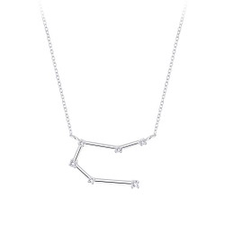 Silver Gemini Constellation Necklace - 7952