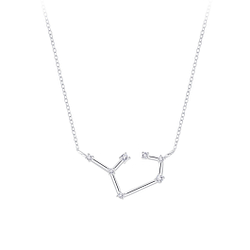 Silver Sagittarius Constellation Necklace - 7957