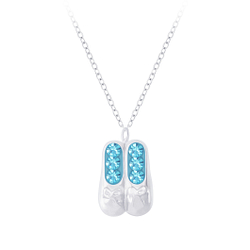 Silver Ballerina Necklace - Wholesale - 7217 Silver Ballerina Necklace - Wholesale - 7217