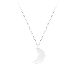 Silver Moon Necklace - 5259
