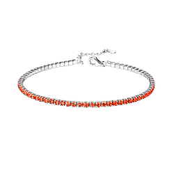 Silver Tennis Bracelet with 2mm Cubic Zirconia - 8281