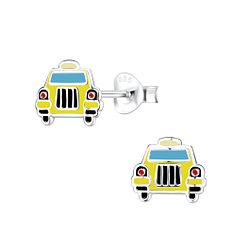 Silver Taxi Stud Earrings - 8085 Silver Taxi Stud Earrings - 8085