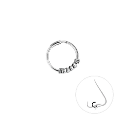 10mm Silver Nose Ring - 8238
