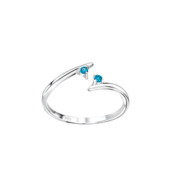 Silver Opened Toe Ring - 8210
