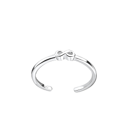 Silver Infinity Toe Ring - 8126