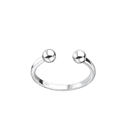 Silver Ball Toe Ring - 8128 Silver Ball Toe Ring - 8128