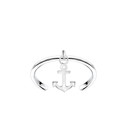 Silver Anchor Toe Ring - 8142