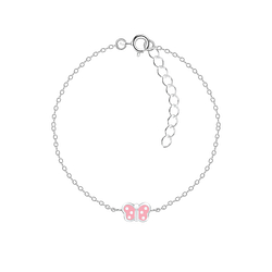 Silver Butterfly Bracelet - 7793