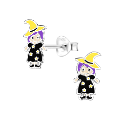 Silver Witch Stud Earrings - 8324 Silver Witch Stud Earrings - 8324