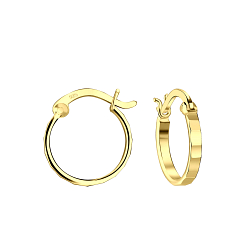 12mm Silver French Lock Hoop Earrings - 8492 12mm Silver French Lock Hoop Earrings - 8492