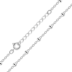 45cm Silver Extension Satellite Necklace - 8465