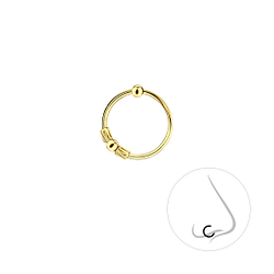 Silver Bali Ball Closure Ring - 8674