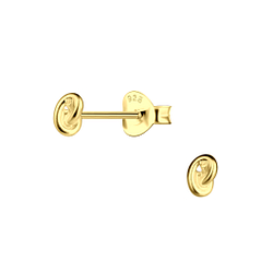 Silver Knot Stud Earrings - 4835