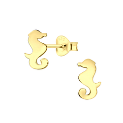 Silver Seahorse Stud Earrings - 8744 Silver Seahorse Stud Earrings - 8744