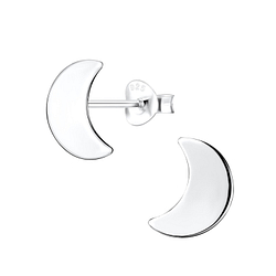 Silver Moon Stud Earrings - 4915 Silver Moon Stud Earrings - 4915