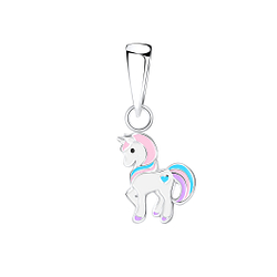 Silver Unicorn Pendant - 8811
