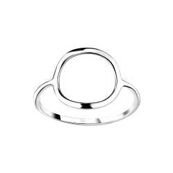 Silver Circle Ring - 8908