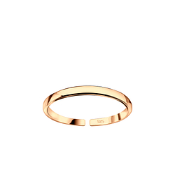 Silver Band Adjustable Toe Ring - 8799