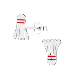 Silver Shuttle Cock Stud Earrings - Wholesale - 9068 Silver Shuttle Cock Stud Earrings - Wholesale - 9068