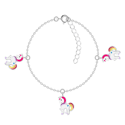 Silver Unicorn Bracelet - 8784