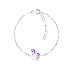 Silver Unicorn Bracelet - 8482