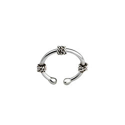 Silver Twisted Ear Cuff - 9196