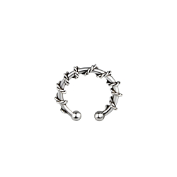 Silver Twisted Ear Cuff - 9194