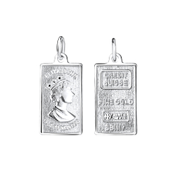 Silver Tag Pendant - 9168 Silver Tag Pendant - 9168