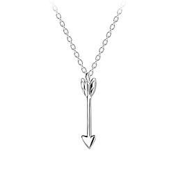 Silver Arrow Necklace - 13372