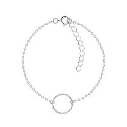Silver Circle Bracelet - 5258