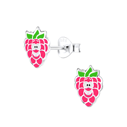 Silver Grape Stud Earrings - 9110