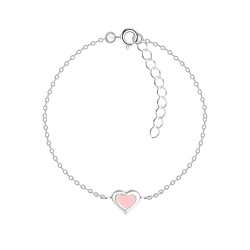 Silver Heart Bracelet - 7794