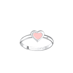 Silver Heart Adjustable Ring - 6997