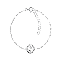 Silver Compass Bracelet - 9719 Silver Compass Bracelet - 9719