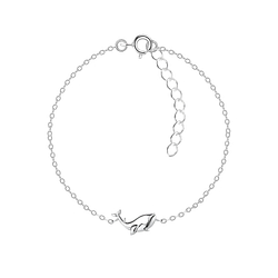 Silver Whale Bracelet - 8602
