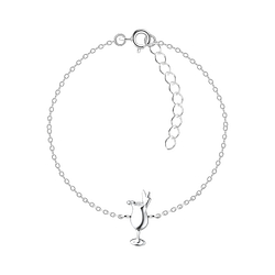 Silver Cocktail Glass Bracelet - 8606